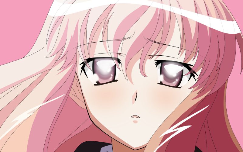 ảnh anime màu hồng cực chill