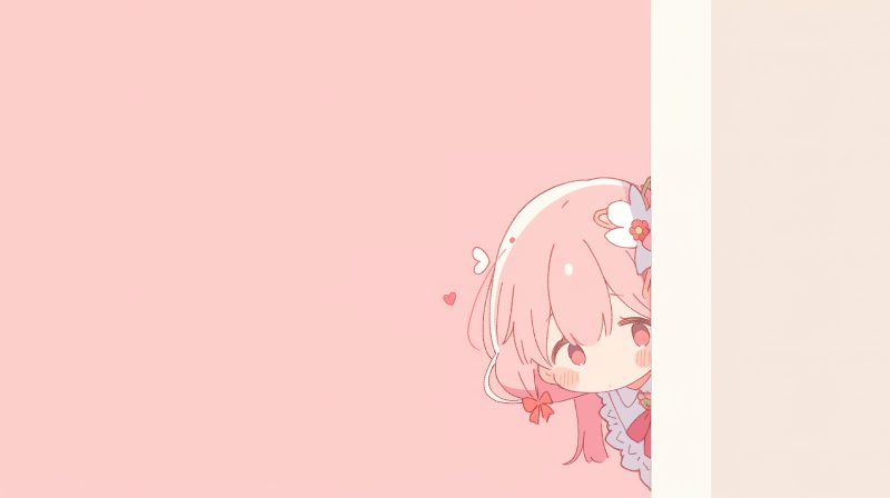 ảnh anime nữ thần màu hồng
