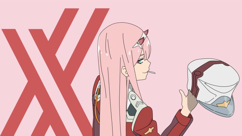 ảnh anime màu hồng ngầu cute