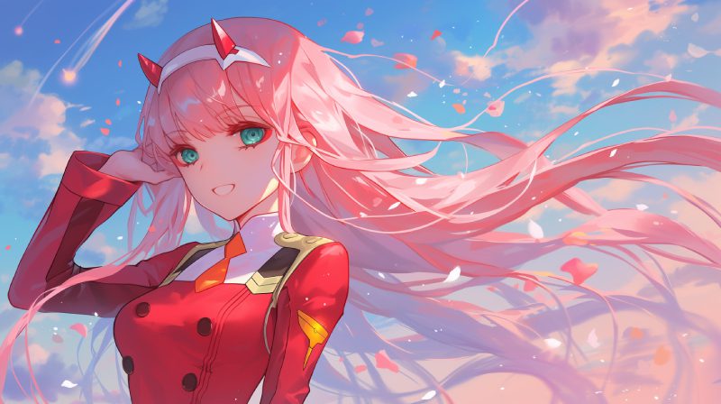 ảnh anime màu hồng phù hợp teen girl