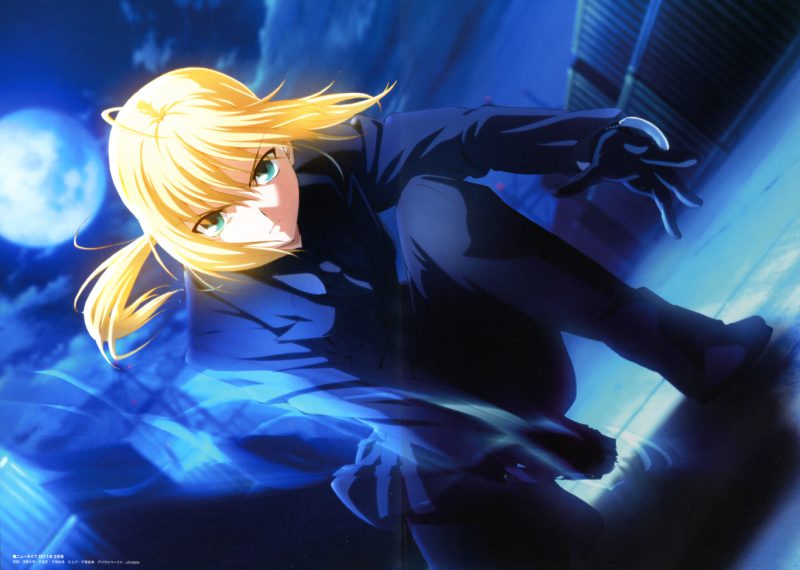 ảnh anime màu xanh dương đẹp