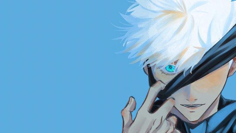 ảnh anime màu xanh dương ngầu