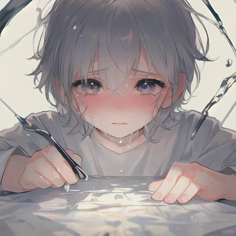 ảnh anime nam buồn khóc đẹp