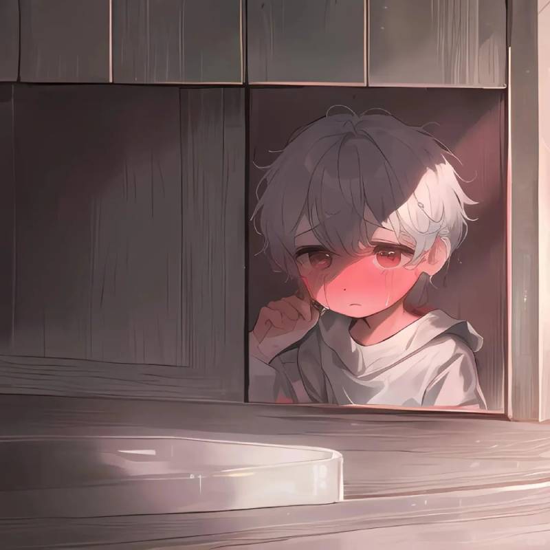 ảnh anime nam buồn khóc