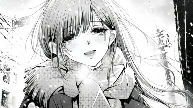 Tranh anime trắng đen
