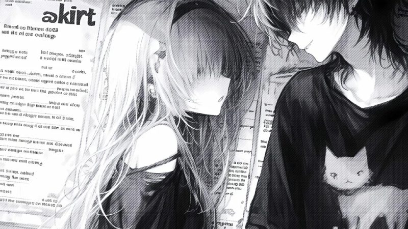 Hình ảnh anime trắng đen
