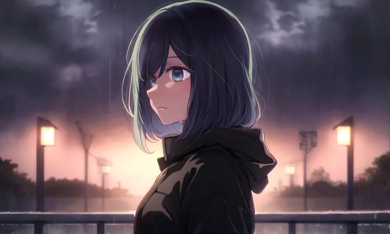 ảnh anime nữ buồn