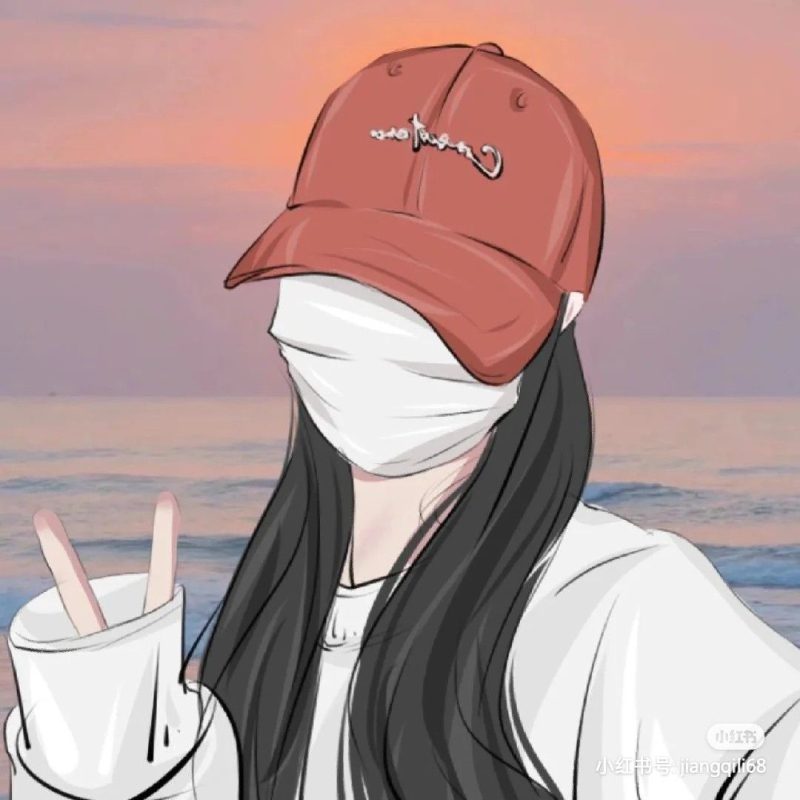 ảnh anime nữ che mặt lãng mạn buồn cho hình nền