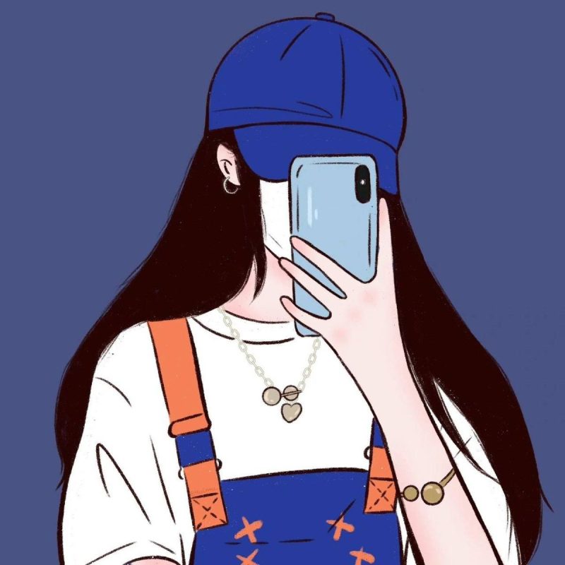 ảnh anime nữ che mặt bí ẩn lôi cuốn cho avatar