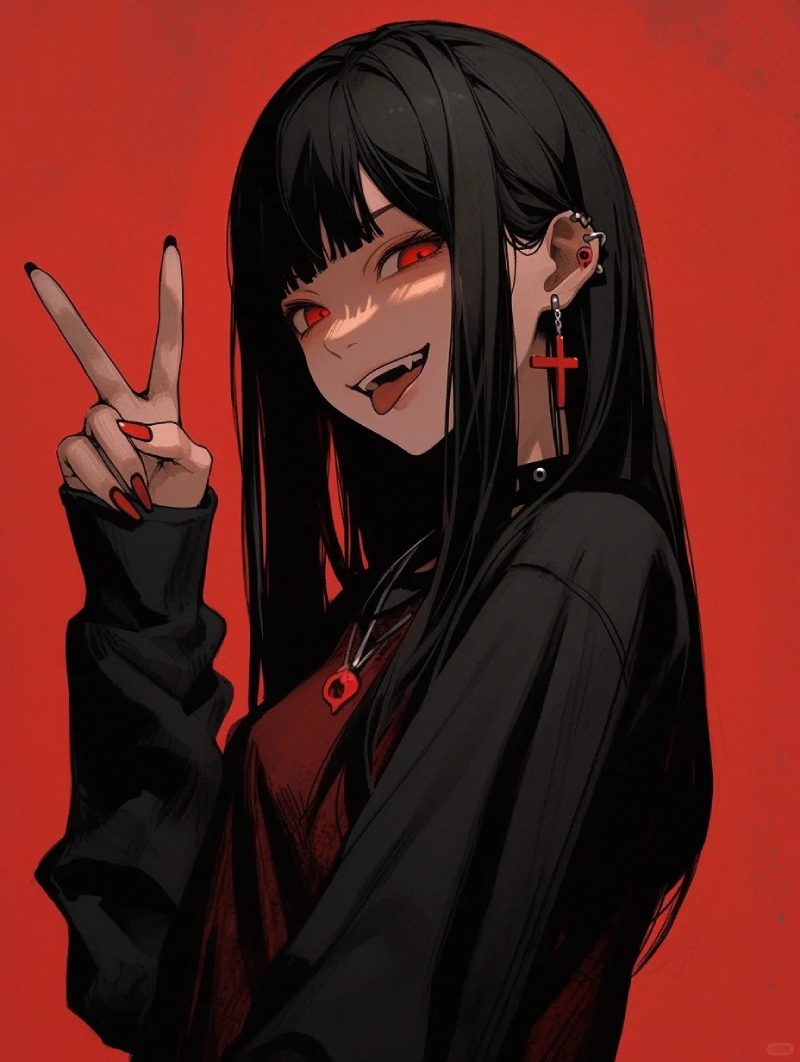 ảnh anime nữ ngầu lạnh lùng ác quỷ