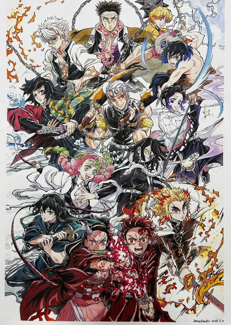 ảnh anime thanh gươm diệt quỷ tình cảm