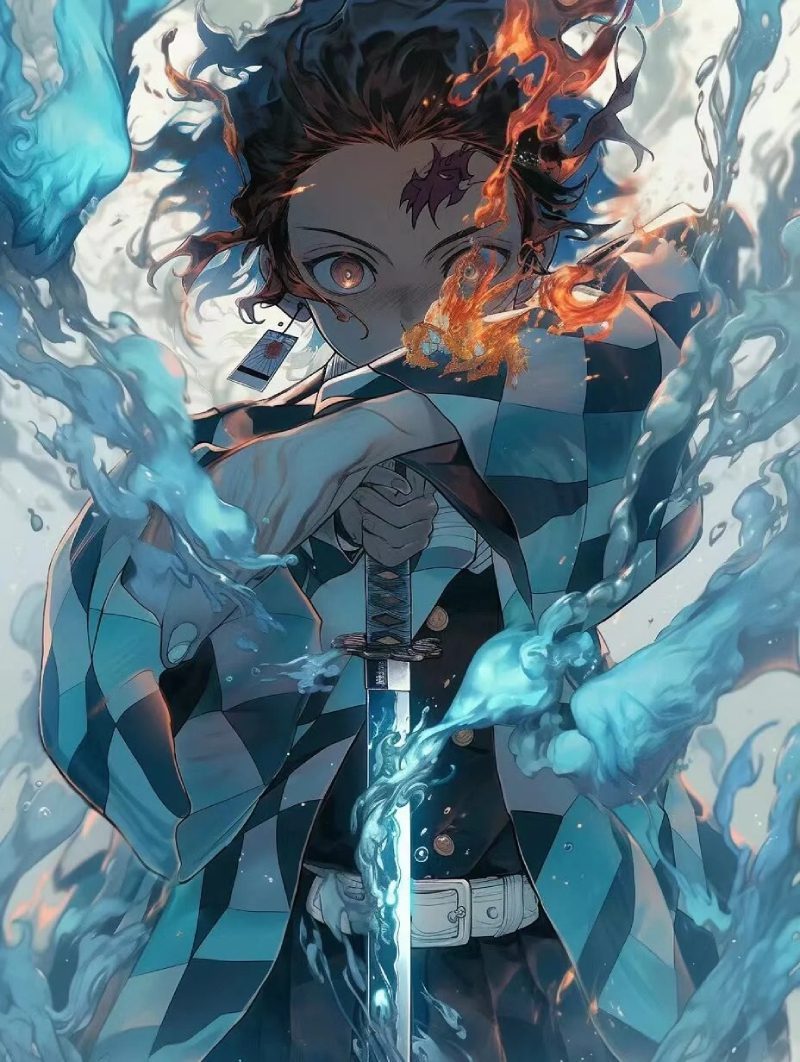 hình ảnh anime thanh gươm diệt quỷ cực ngầu