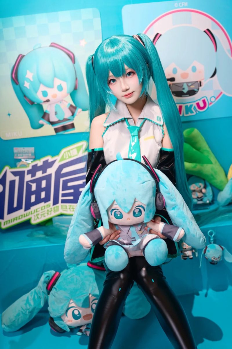 cosplay miku nakano tóc xanh dài
