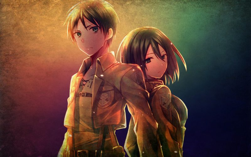 ảnh eren và mikasa 2