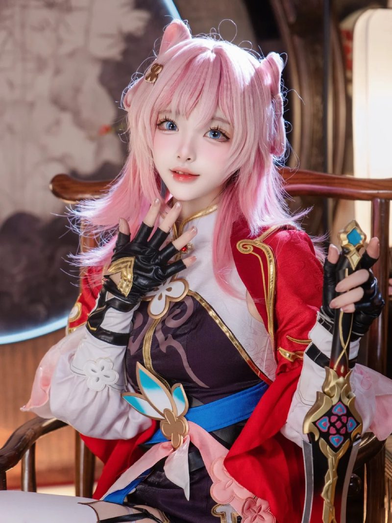 Ảnh gái xinh cosplay anime cute trong bộ kimono
