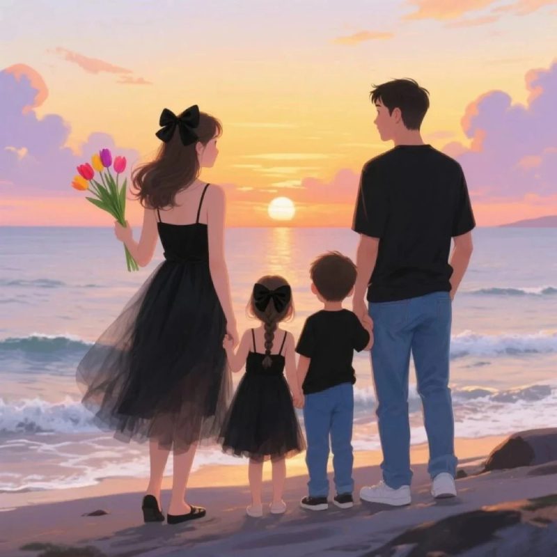 anime family 4 members avatar picture