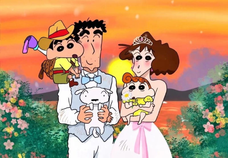 ảnh anime gia đình 5 người trọn vẹn yêu thương