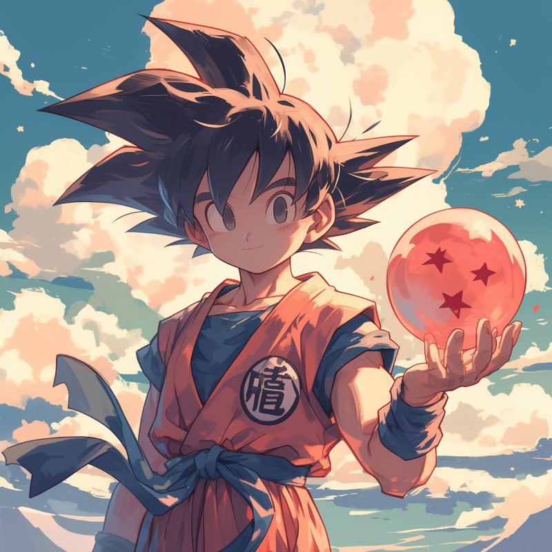 ảnh goku đẹp như tranh vẽ