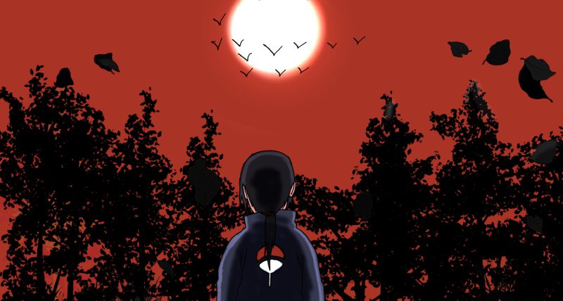 hình ảnh itachi uchiha buồn khóc