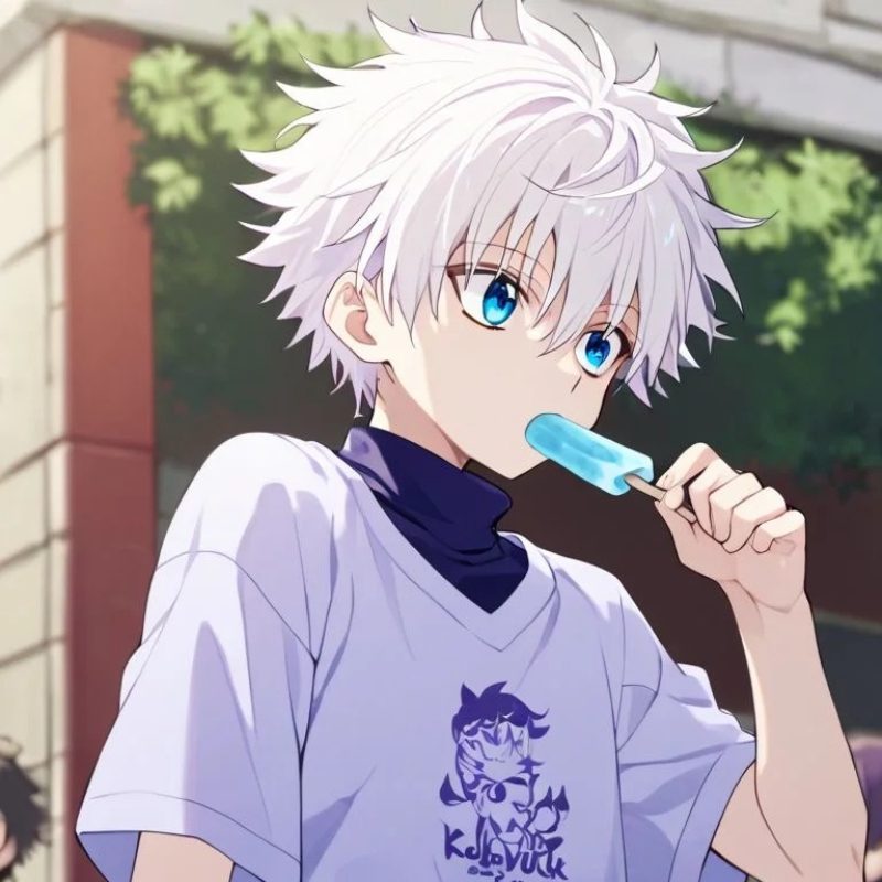 hình ảnh Killua thần thánh