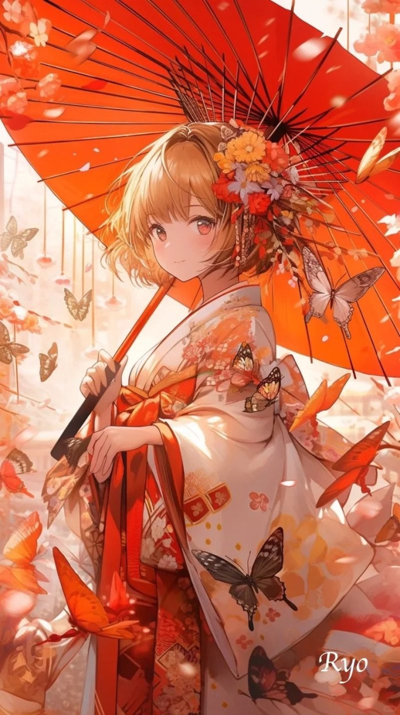 ảnh kimono anime đẹp