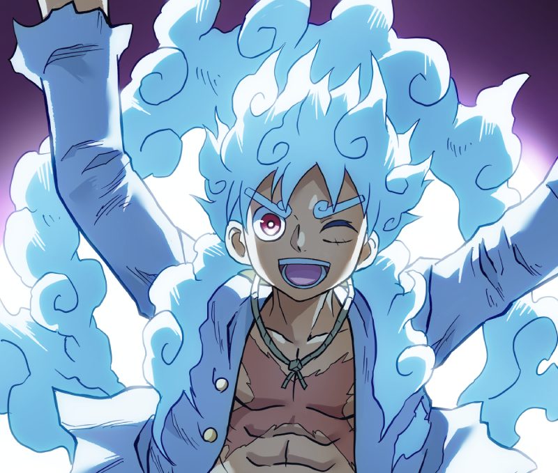 luffy gear 5 ảnh động chất lừ