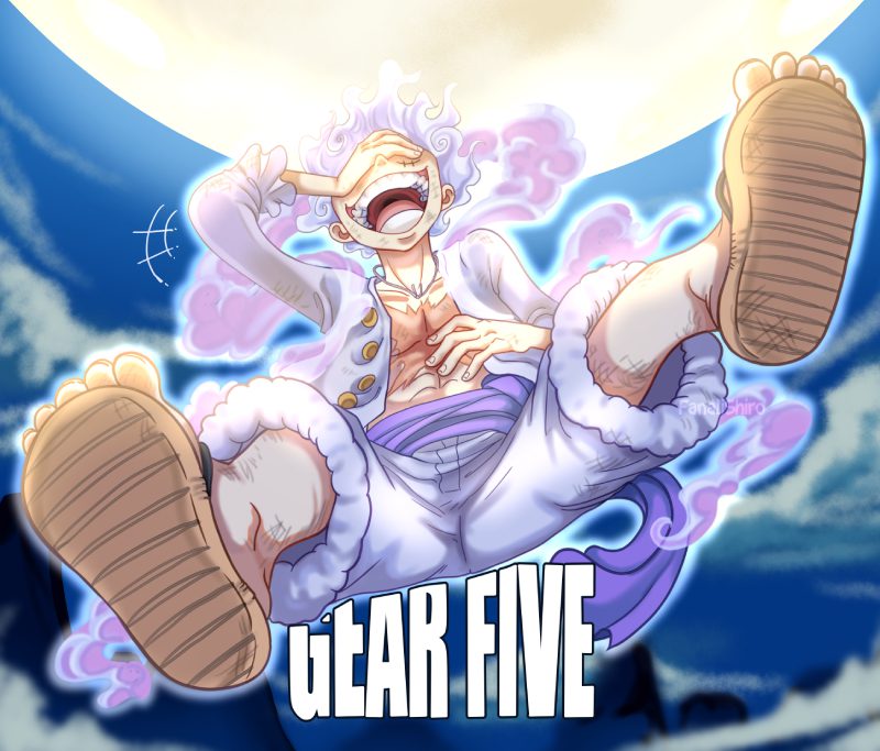 ảnh gear 5 luffy anime siêu nét