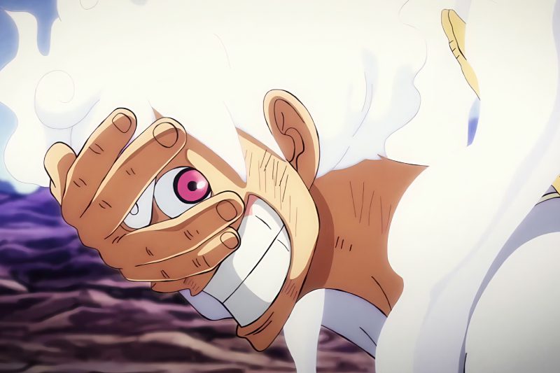 hình gear 5 luffy phong cách hoạt hình