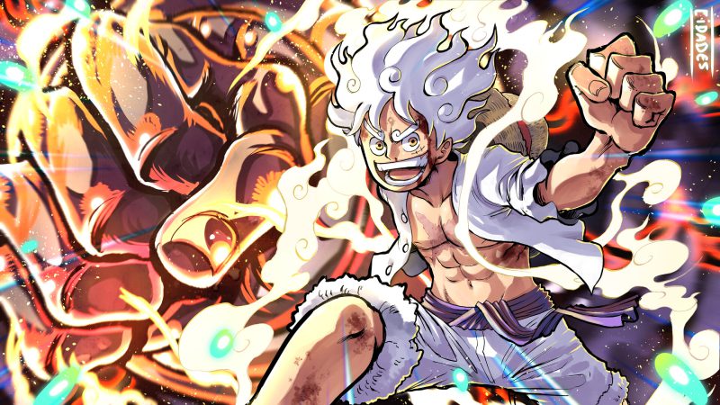 hình nền luffy gear 5 chất phát ngất