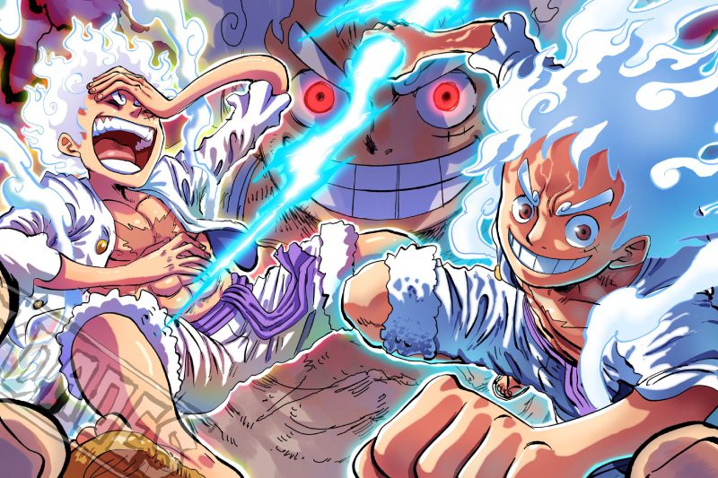 ảnh luffy gear 5 cười 1