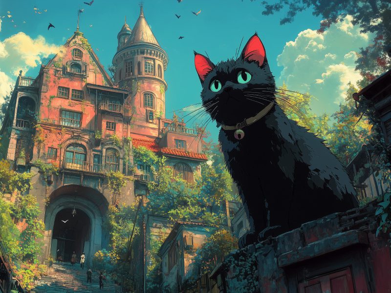 ảnh mèo anime ngầu cute