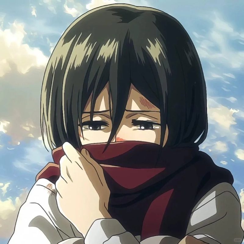 hình mikasa anime girl cute đáng yêu