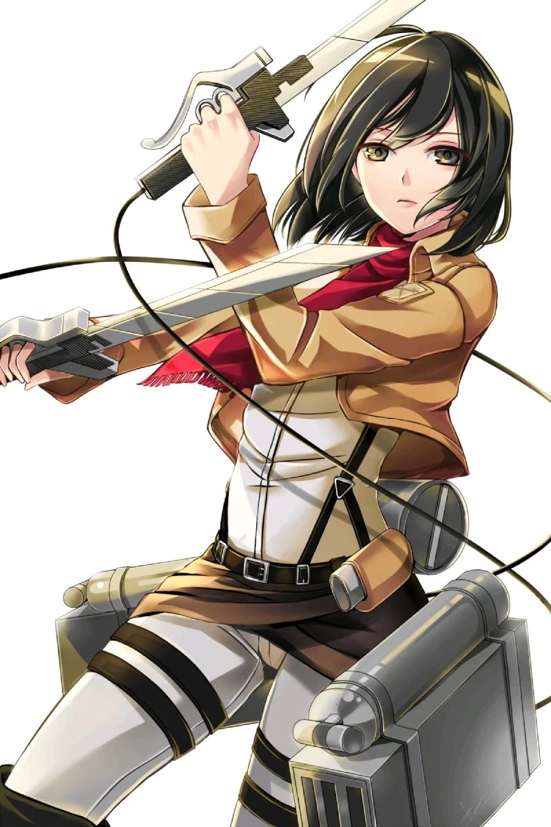 hình mikasa chất lừ ngầu lòi anime aot