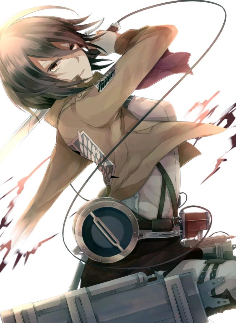ảnh mikasa đẹp nhất trong attack on titan