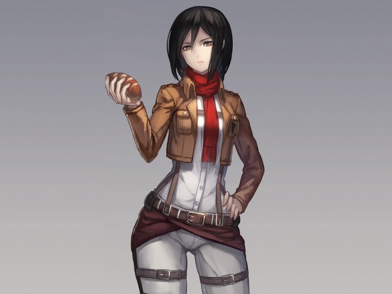 ảnh mikasa ackerman ngầu trong attack on titan