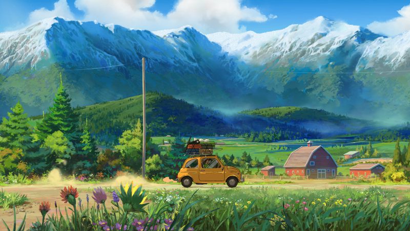 ảnh nền phong cảnh anime 3