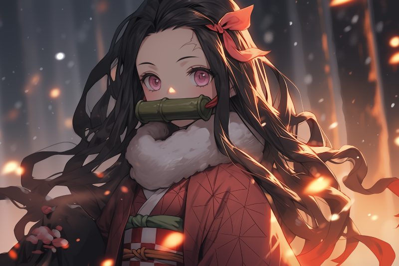 ảnh anime nezuko ngầu lòi cực chất