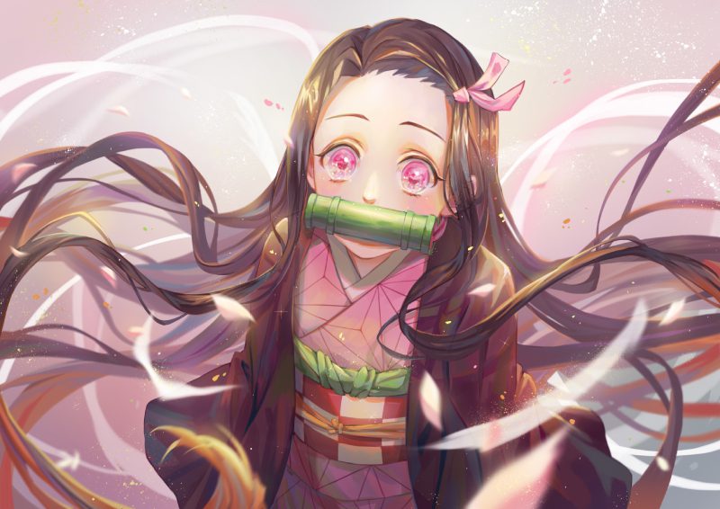 hình cosplay nezuko kimetsu no yaiba