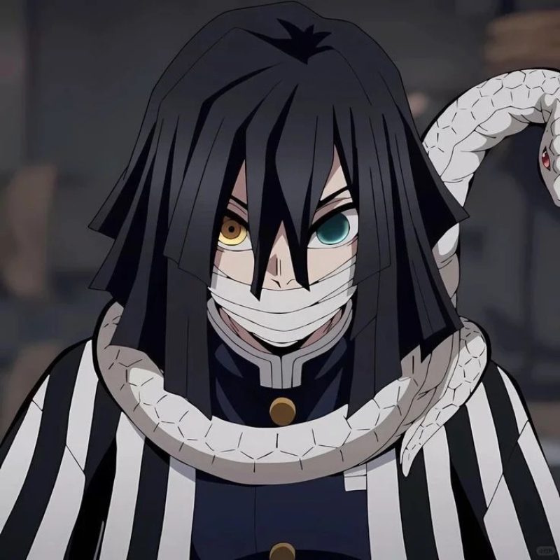 hình ảnh obanai với cảnh nền anime