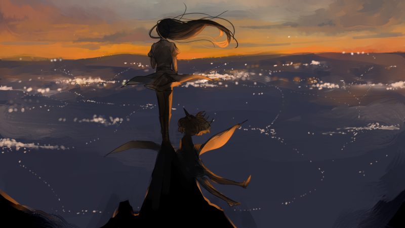Cảnh quan huyền bí trong anime