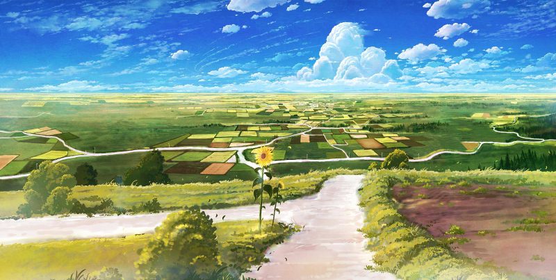 Anime với phong cảnh thiên nhiên