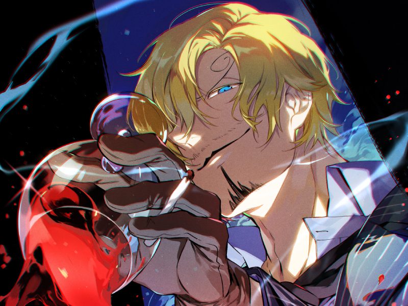 ảnh sanji hút thuốc