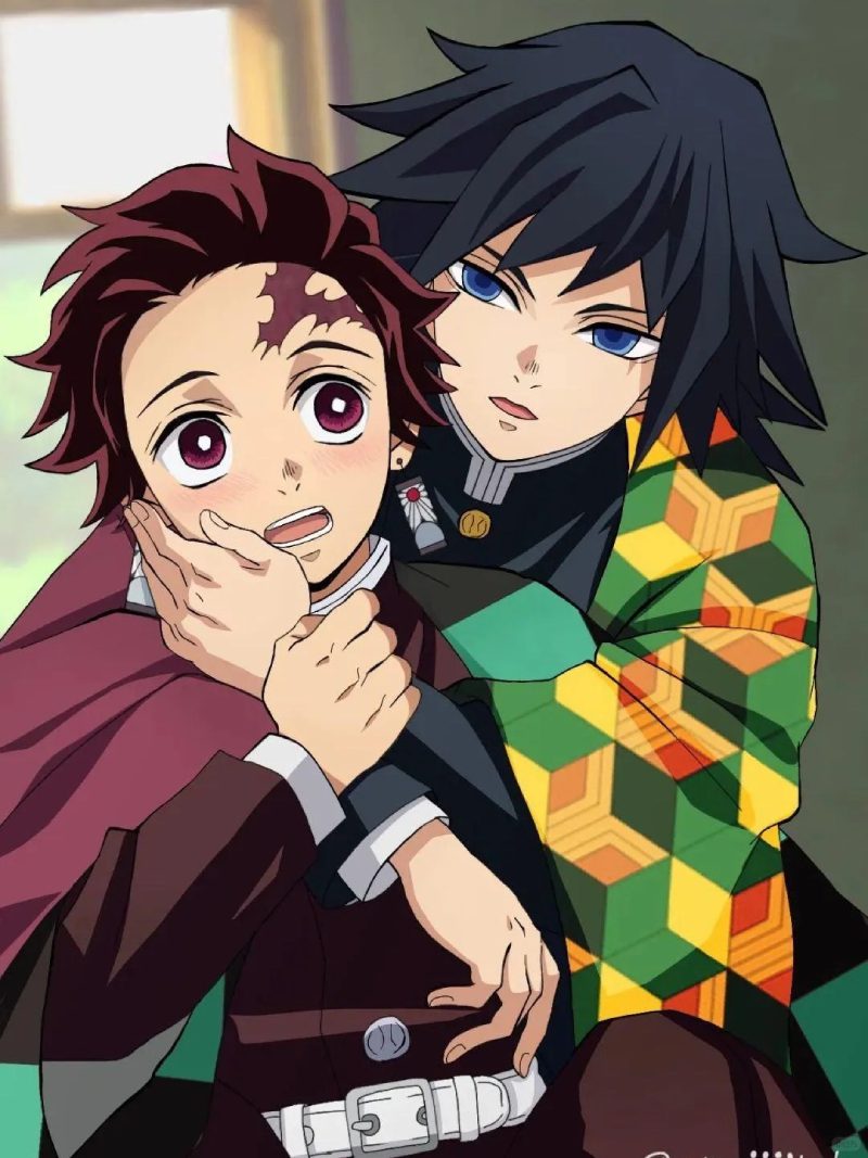 Ảnh Tanjiro trong bộ đồ chiến đấu