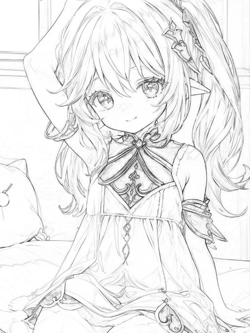 anime artwork cute characters