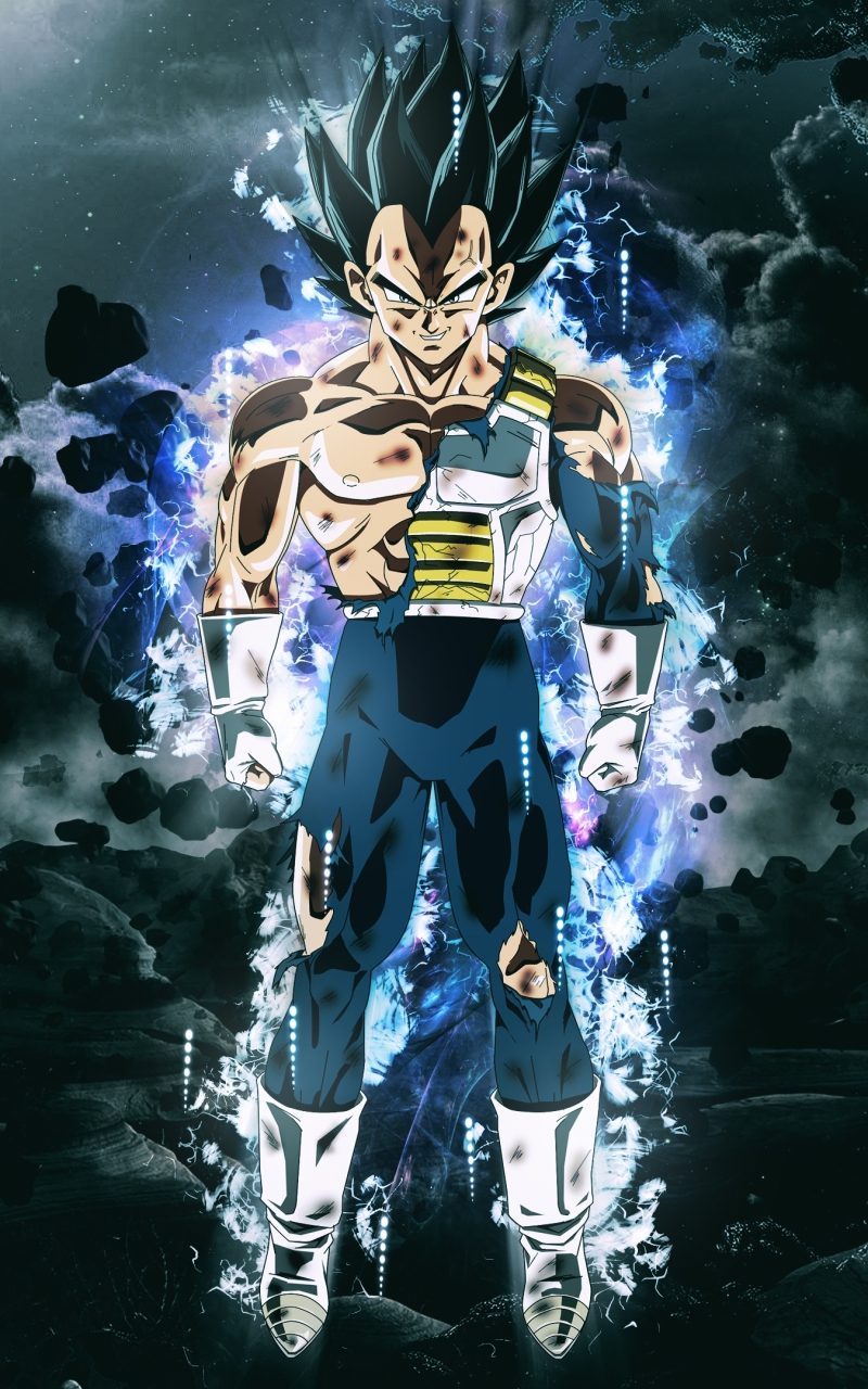 ảnh vegeta giận dữ mắt phát sáng
