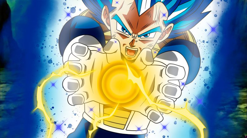 vegeta và trunks cha con cùng chiến đấu