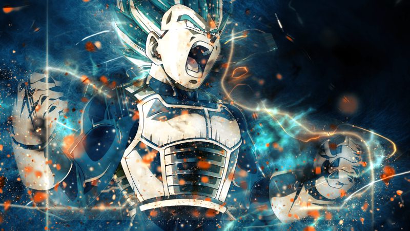 ảnh vegeta siêu saiyan tóc vàng rực