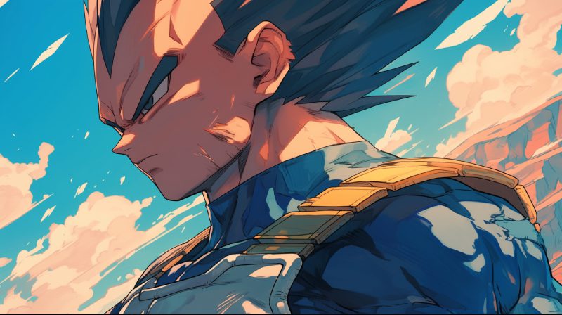 ảnh vegeta đứng một mình đầy kiêu hãnh