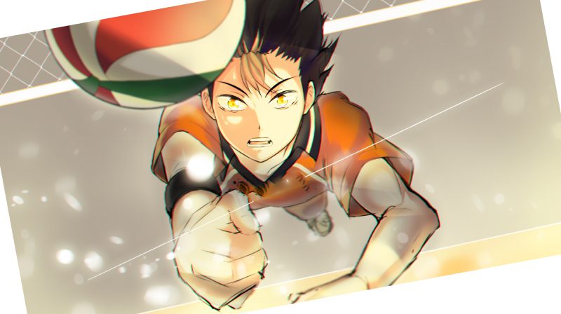 anime bóng chuyền phong cách thể thao