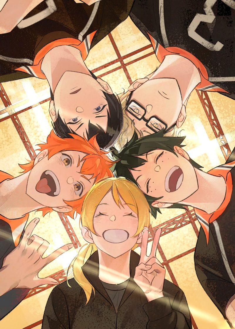 anime bóng chuyền đội nhóm
